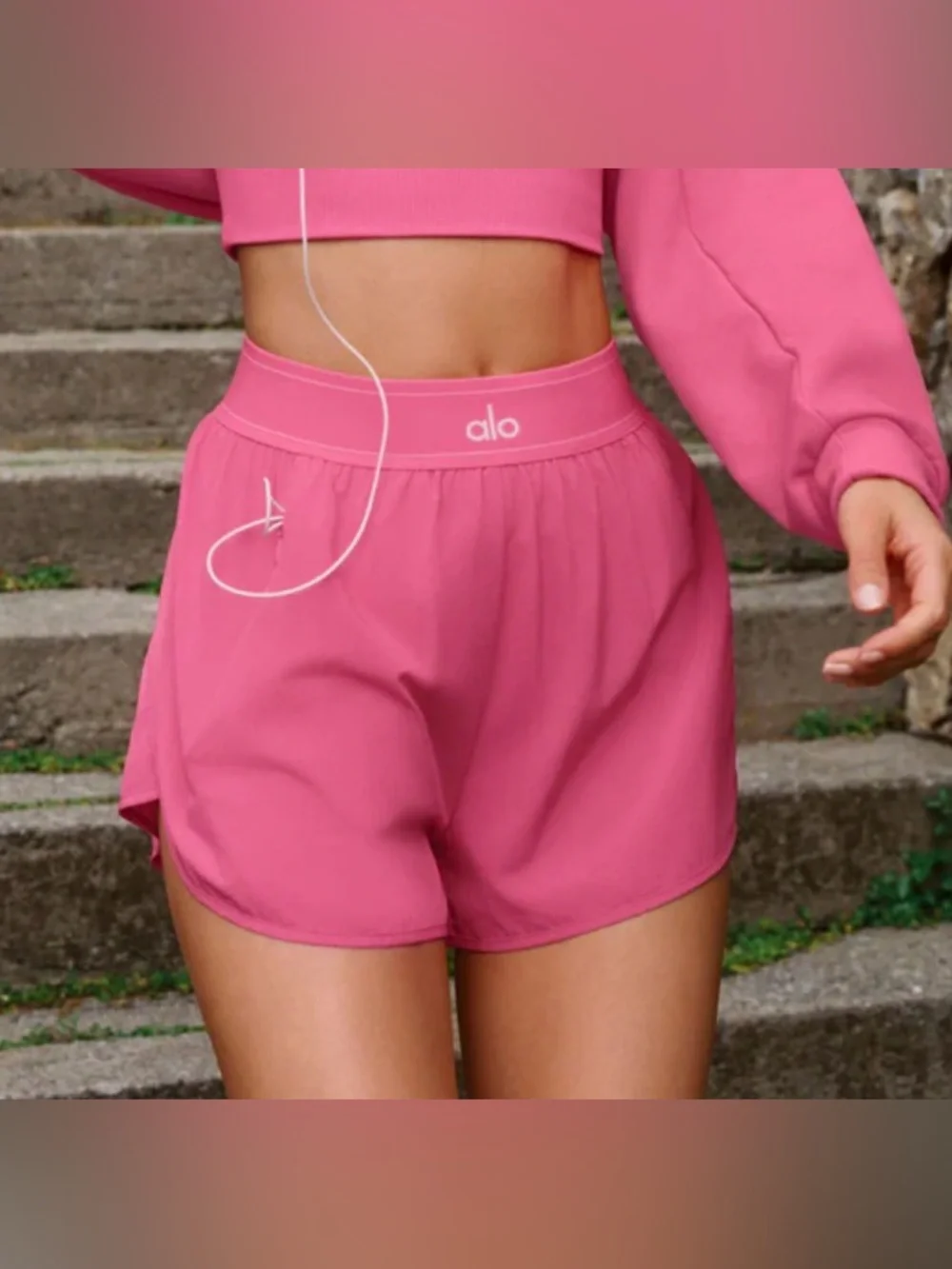ALO Yoga Match Point Short Paradise Pink L